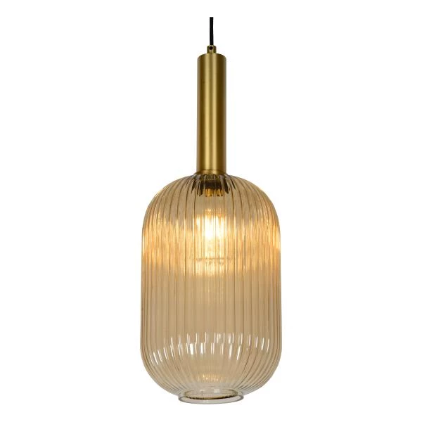 Lucide MALOTO - Pendant light - Ø 20 cm - 1xE27 - Amber - detail 4